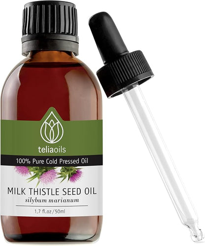 Teliaoils Milk Thistle Seed Oil Supplement (1.7 Fl oz)