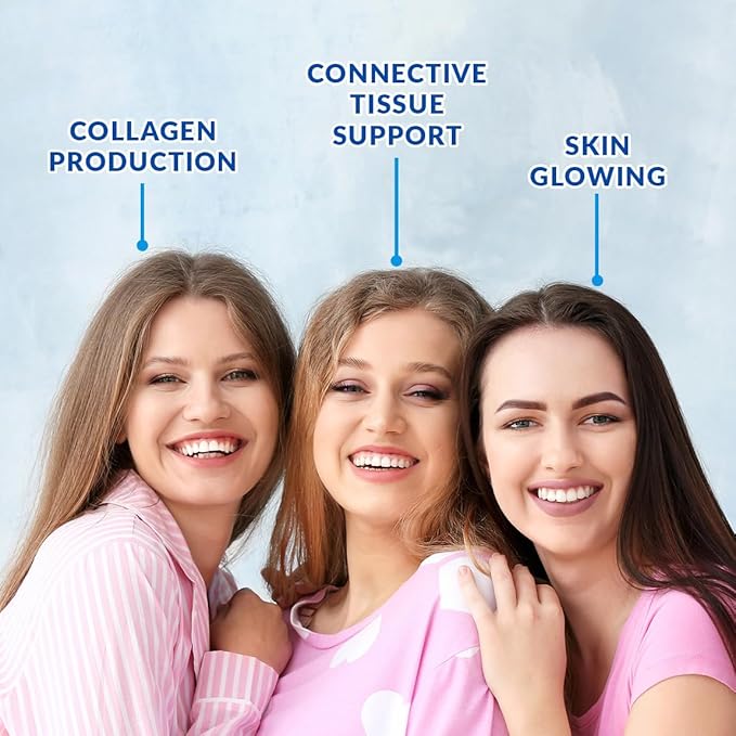 Collagen Boosting Gummies, Vegan Collagen Gummies for Women with L-Lysine, Amla, Biotin, Vitamin C, A, E, Collagen Booster Gummies Supplement for Hair Skin Nails & Joint