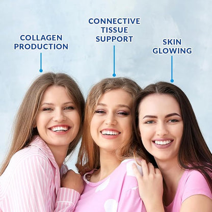 Collagen Boosting Gummies, Vegan Collagen Gummies for Women with L-Lysine, Amla, Biotin, Vitamin C, A, E, Collagen Booster Gummies Supplement for Hair Skin Nails & Joint