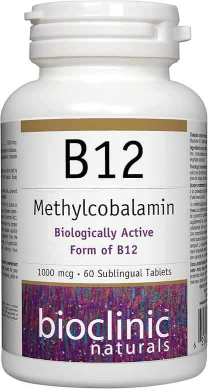 Bioclinic Naturals - B12 Methylcobalamin 1000 mcg 60 loz
