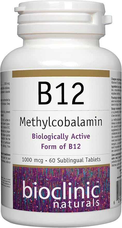 Bioclinic Naturals - B12 Methylcobalamin 1000 mcg 60 loz