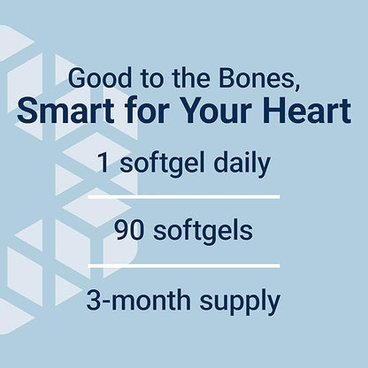 Life Extension Super K, Vitamin K1, Vitamin K2 mk-7, Vitamin K2 mk-4, Vitamin C, Bone/Heart/arterial Health, 3-Month Supply, Gluten-Free, 1 Daily, Non-GMO, 90 softgels (Pack of 2)