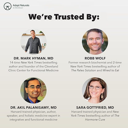 Adapt Naturals Luminous Mind Nootropic Brain Supplement with Ginkgo Biloba, Bacopa and Lions Mane | Memory, Focus, Mental Clarity and Elevated Mood Support | No Caffeine, Crash Free - 30 Days Supply