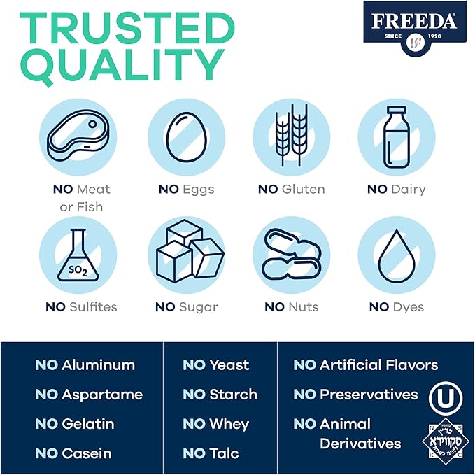 Freeda Multivitamin - Iron Free Ultra Freeda - Kosher Multi Vitamins Supplements for Women Health - Men’s Vitamins for Men Health - Multivitamins for Men & Women Adult Vitamins Multivitamin (360)