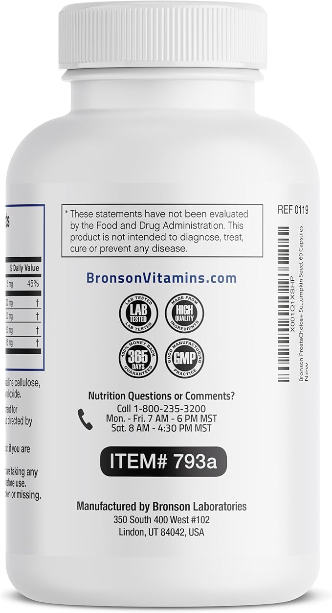 Bronson Prostate Health Support Supplement 60 Capsules