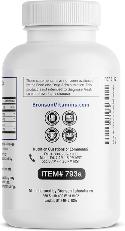 Bronson Prostate Health Support Supplement 60 Capsules