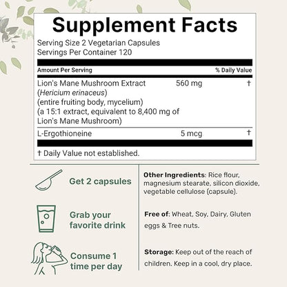 Micro Ingredients Oil of Oregano Softgels 300 Count & Lions Mane Supplement 240 Veggie Capsules Bundle 2 Pack | Carvacrol & Thymoquinone | Superfood Mushroom Antioxidants with L-Ergothioneine