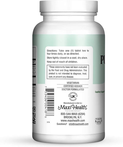 Maxi-Health Pure-C-Bio 600 - with Bioflavonoids - Immune & Capillary Support - 180 Tablets - Kosher