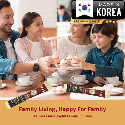 30 Pack of 0.53oz Korean Red Ginseng Extract Sticks - 6-Year-Old Ginseng for Optimal Benefits for You - Daily Upgrade - Perfect for Pre/Post Workout (30 Sticks of 0.53oz)