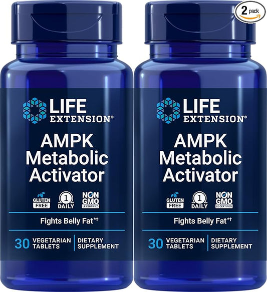 Life Extension AMPK Metabolic Activator, 30 Vegetarian Tablets (2 Pack)