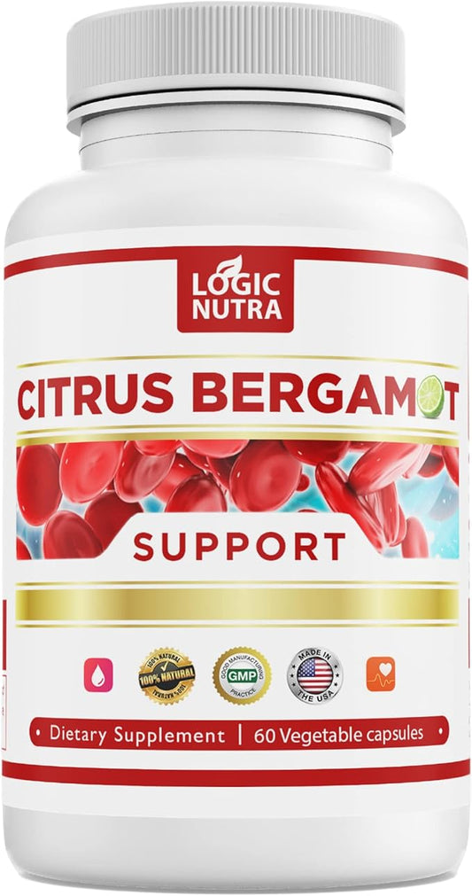Citrus Bergamot Complex 1000mg Serving (2 Caps) — Contains Citrus Bergamonte Extract 10:1 – Citrus Bergamia Patented Blend - Vegan and Non-GMO — 60 Capsules