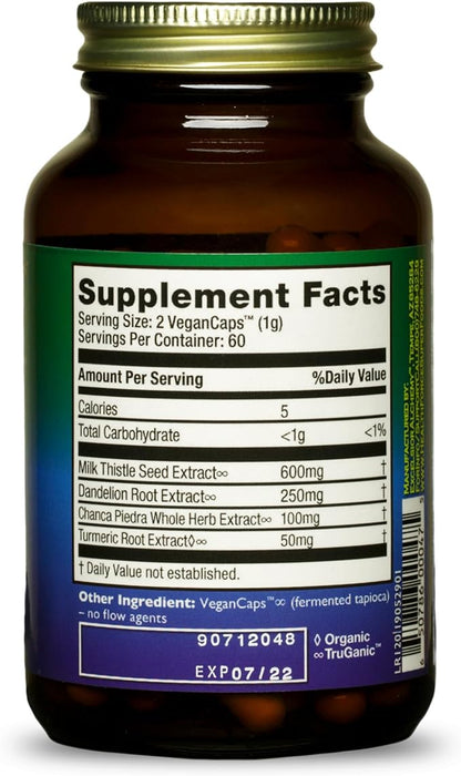 HealthForce SuperFoods Liver Rescue - Natural Liver Cleanse - with Milk Thistle & Dandelion Root - Gluten-Free & Vegan - 120 Capsules (Pack of 2)