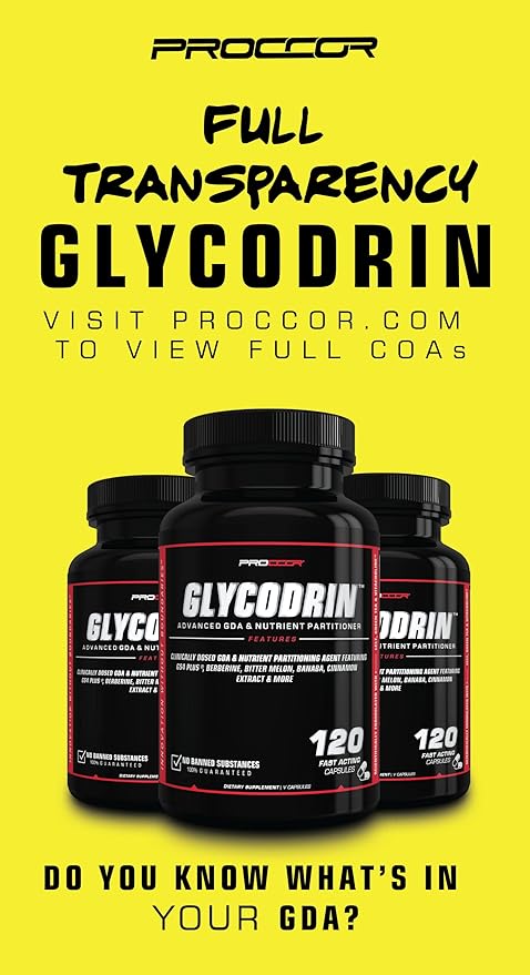GLYCODRIN | Powerful GDA with Berberine HCL, Cinnamon, Banaba, Patented GS4 Plus & More; 120 V Caps (60 Servings)