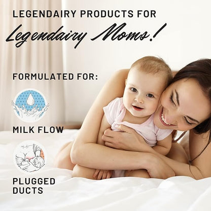 Legendairy Milk Sunflower Lecithin + Cash Cow, Breastfeeding Supplements for Milk Supply Increase and Clogged Milk Ducts - Lactation Support for Breast Milk Production, Fenugreek Free