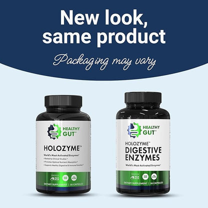 HoloZyme Max Strength Digestive Enzymes | Prevents Bloating, Gas, & Indigestion w/Protease, Amylase, Lipase, Lactase, and More | 15 Servings (Sample Bottle)