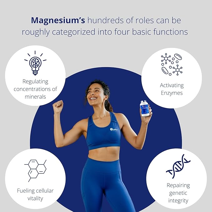 CanPrev Magnesium BisGlycinate Gentle 200mg, 240 v-Caps 240-Day Supply - Pure Elemental Magnesium Supplement, Supports Bone and Muscle Function, Gentle on Stomach, Perfect for Daily Magnesium Needs