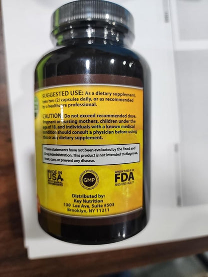 Turmeric Curcumin Complex with Piperine, 100% Pure - 120 Capsules