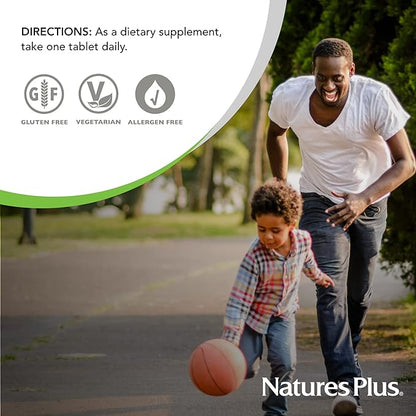Natures Plus Vitamin B12 (Methylcobalamin), Sustained Release - 2000 mcg, 60 Vegetarian Tablets - High Potency Red Blood Cell Support - Natural Energy Booster - Gluten-Free - 60 Servings