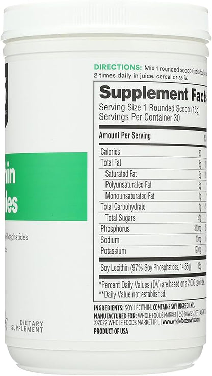 365 by Whole Foods Market, Lecithin Granules, Vegan, 15.9 Ounce