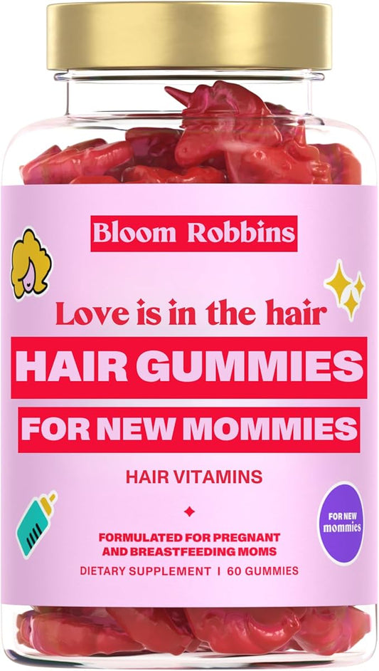 Hair Gummy Prenatal Vitamins for Women Pregnancy with Vitamin B6 - Pre Natal Multivitamin for Women & Folic Acid - 60 Prenatal Hair Gummies with Folic Acid (1Pack)