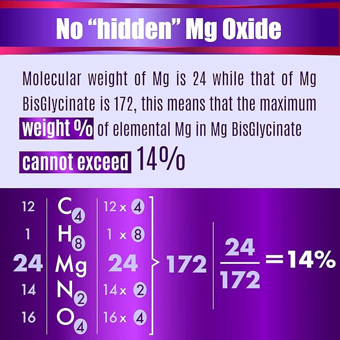 Magnesium Glycinate with Vitamin B6 Research Proven to Enhance Absorption, 1350mg Fully Chelated - Supports Sleep, Stress Relief, Energy, Muscle Cramps - Gluten Free, NonGMO, 180 Vegan Capsules