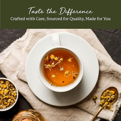 Starwest Botanicals Organic Chamomile Flowers Whole - Dried Loose Leaf Herb for Tea, Herbal Lotions, & Baking, Sourced from Egypt, Certified Kosher, Non-GMO - Bulk 1 lb Bag