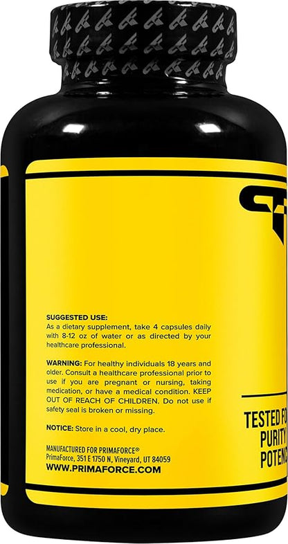 Primaforce Creatine Monohydrate Capsules - 240 Capsules, 3,000mg per Serving, Gluten Free and Non-GMO