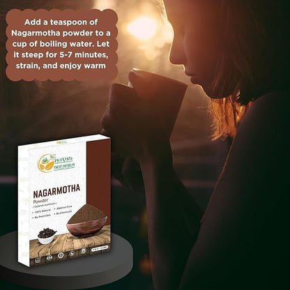 Organic Nagarmotha Powder Cyperus Rotundus Ayurvedic Formula for Digestion 100% Pure Premium Quality Herbal Supplement for Men and Women Promotes Healthy Hair Care 150 GMS / 5.3 oz