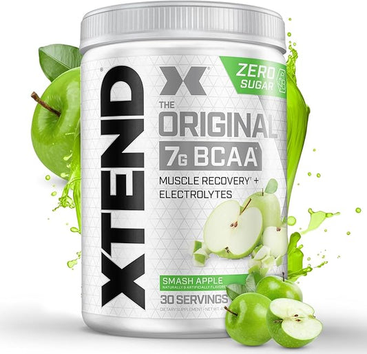 XTEND Original BCAA Powder 7g BCAA and 2.5g L-Glutamine, Sugar Free Post Workout Muscle Recovery Drink with Amino Acids for Men & Women, 30 Servings