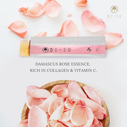 Extract Jelly Stick | Natural Swiftlet Nests Extract, Collagen, Vitamin C, Japanese Skincare, Anti-Aging, Maintains Skin's Elasticity, Boosts Immune System, GI Health, Rose Flavor, 7 PCS