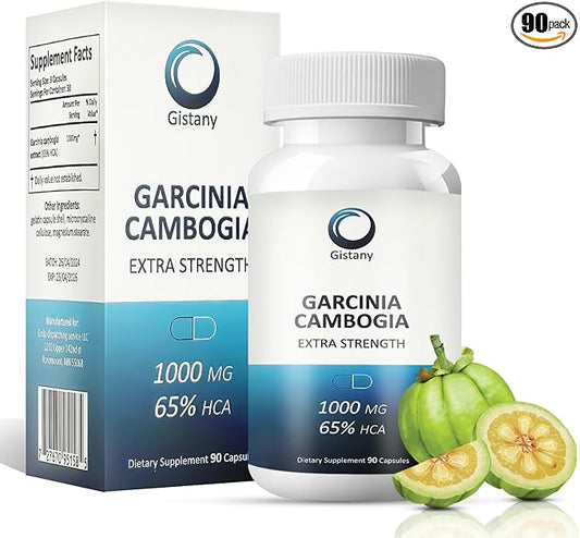 Extra Strength 65% HCA Pure Garcinia cambogia Natural Weight Loss Pills, Appetite Control Pill Dietary Supplement to Control Weight for Both Men and Women