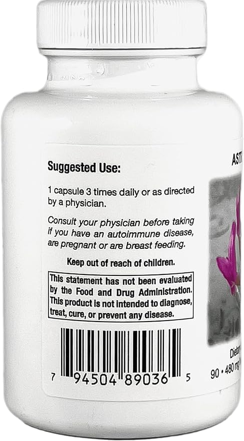 Supreme Nutrition Astragalus Supreme, 90 Pure Huang Qi Vegetarian Capsules (Pack of 2)