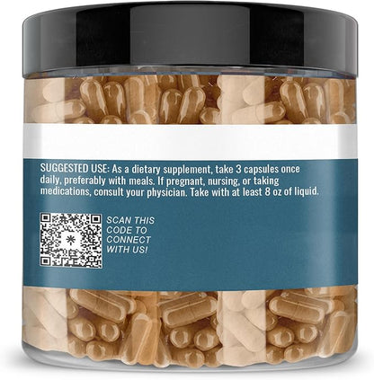 Earthborn Elements Turmeric & Moringa 200 Capsules, Pure & Undiluted, No Additives