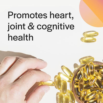 EPA DHA Omega 3 Supplement 300 mg EPA 200 mg DHA Per Serving | Fish Oil Omega 3 Fatty Acids for Women & Men High EPA Fish Oil EFA Support Cardiovascular and Brain Health Non-GMO 200 Softgels