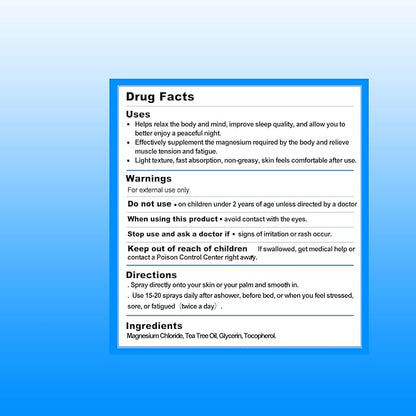 Magnesium Oil Spray, Magnesium Oil Skin & Body Extra Strength, 60Ml Pure Magnesium Chloride Oil Spray, Organic Natural Magnesium Spray, Easy to Absorb and Use