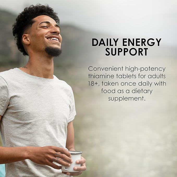 MASON NATURAL Vitamin B-1 Thiamine 250 mg, 100 Day Supply Dietary Supplement, Easy-to-Swallow Tablets, Support Energy Production & Healthy Metabolism