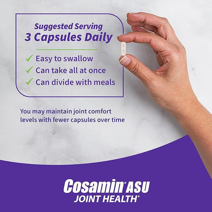 Nutramax Cosamin® ASU Joint Health Supplement with Glucosamine, Chondroitin & ASU for Men’s & Women's Joint Health, 150 Capsules