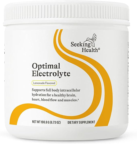 Seeking Health Optimal Electrolyte Powder, Lemonade Flavor, Healthy Energy and Endurance Support, Promotes Hydration and Healthy Muscles, Vegan and Vegetarian (30 Servings)*