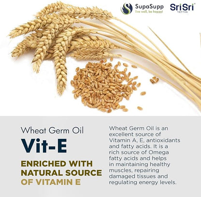 SRI SRI TATTVA VIT-E Wheat Germ Oil, 500mg (60 Capsules)