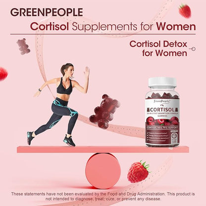 Cortisol Supplements for Women - 15-in- 1 Cortisol Reducer Detox Manager with Ashwagandha/Magnesium/L-theanine/Phosphatidylserine/Vitamin B6 for Mood/Focus & Sleep 120CT-2 Pack