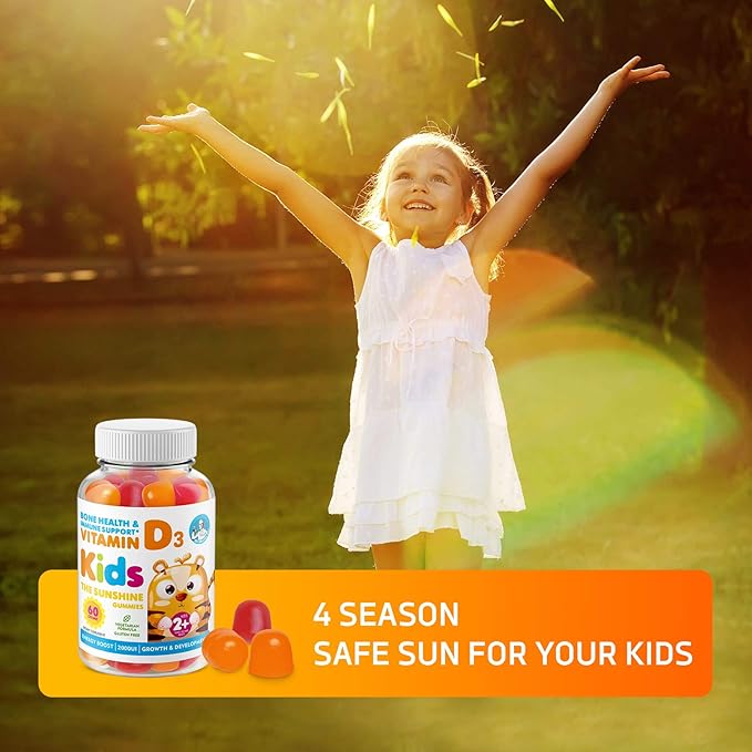 DR. MORITZ Vitamin D Gummies for Kids and Adults (2000 IU) - Chewable Kids Vitamin D Supplement for Immune Support - Vegetarian and Gelatin-Free (180 Count)