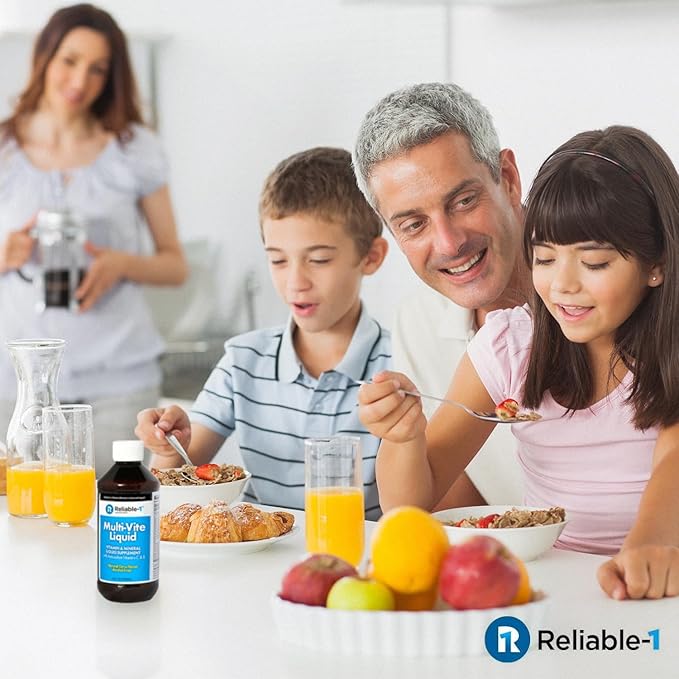 Reliable-1 Laboratories Multi-Vite Liquid Multivitamin for Adults Liquid Vitamins Antioxidant Supplement for Immunity, Metabolism and Energy Support | 8 FL.OZ.