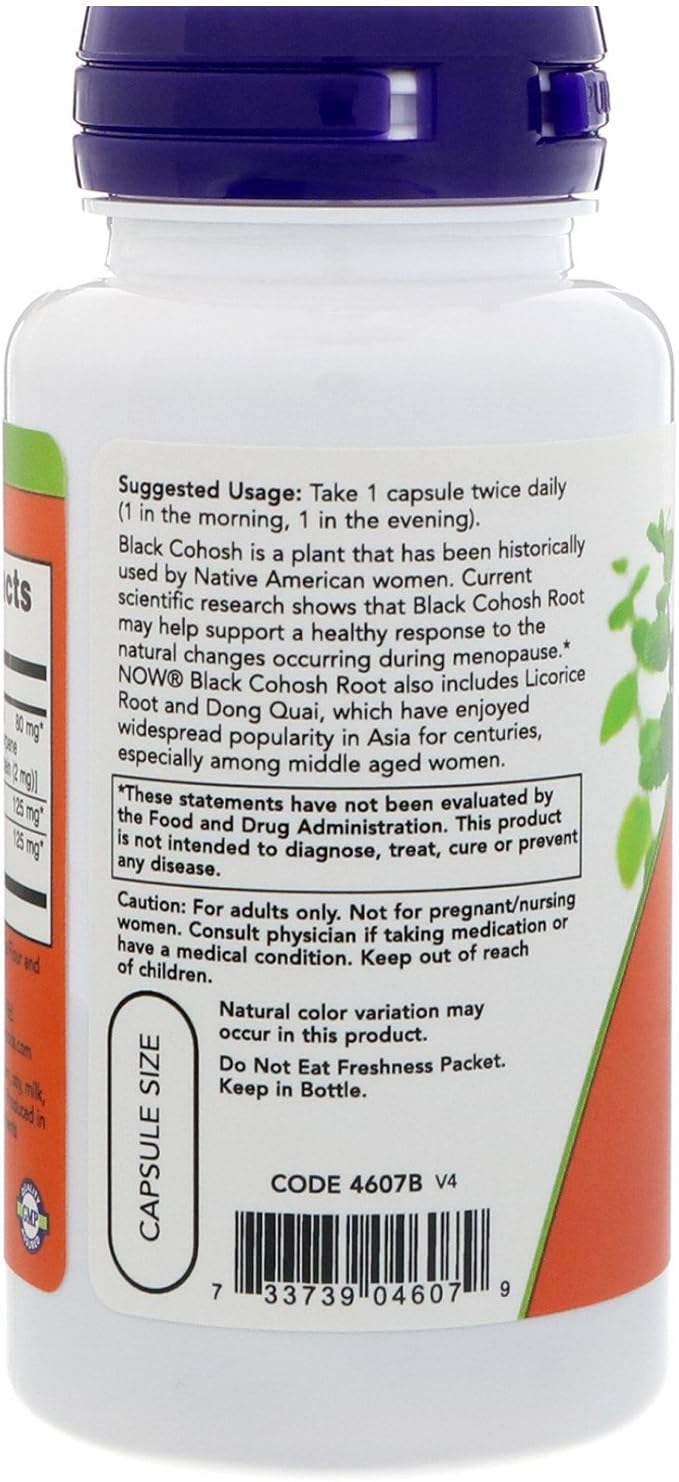 NOW Foods Black Cohosh 80 mg