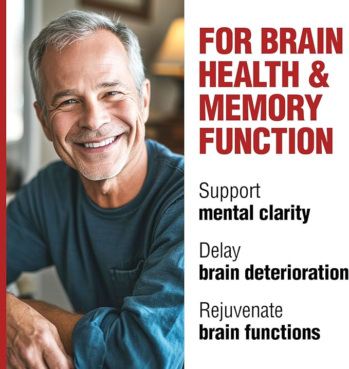 LABO Nutrition NeuroREGAIN - Scallop-derived PLASMALOGEN for Brain Deterioration, Memory, Alertness, Learning, Concentration and Other Cognitive Functions – Suitable for Seniors, Adult Men & Women