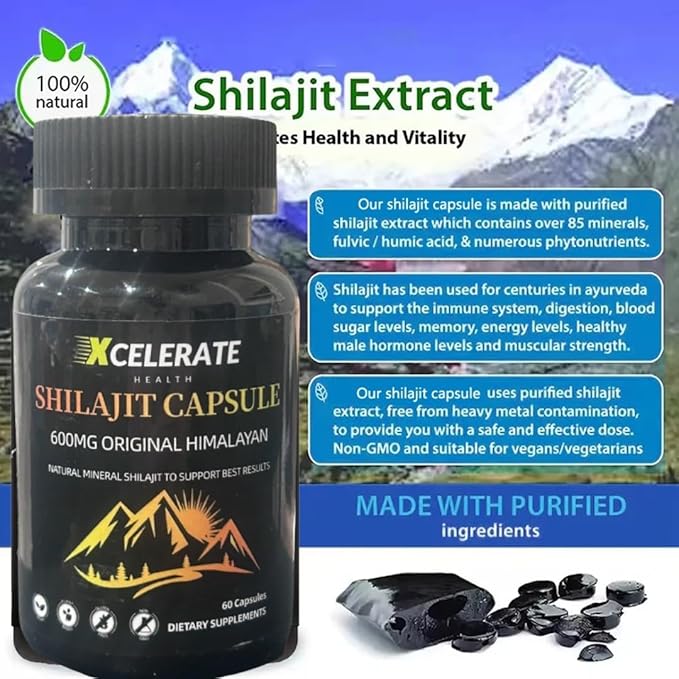 Xcelerate Shilajit Extra Strength