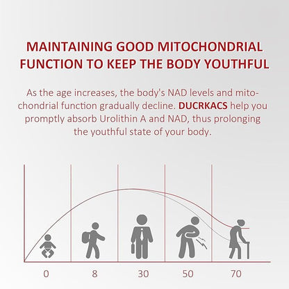 Urolithin A Supplement 2000MG for Anti-Aging, Antioxidants and Mitochondrial Support, High Purity & Potency NAD+ Supplement for Cell Regeneration, Resveratrol, Nicotinamide Riboside, 150 Capsules