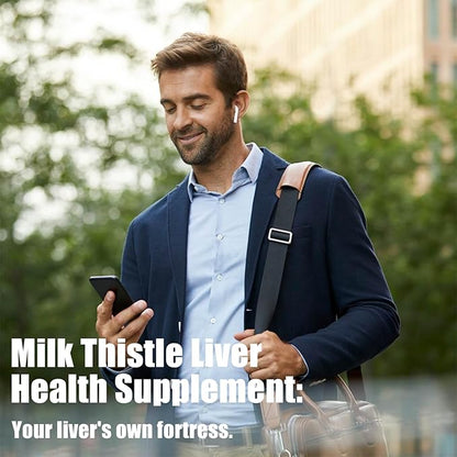 Milk Thistle & Artichoke Supplement for Liver Detox - Optimal Dose for Your Liver Support, 90 Capsules (1)