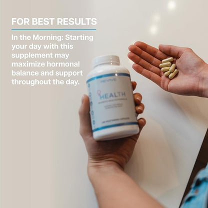 Revive MD Hormone Balance for Women - Hormone Support with Myo-Inositol, Chaste Berry, DIM, Vitamin C & E and Evening Primrose Oil - Women's Health Supplements for Hormonal Balancing - 180 Capsules