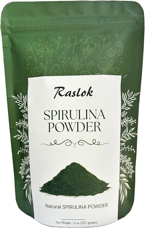 Pure Spirulina Powder | Immune Support and Antioxidants | No Filler & Non-GMO, Rich in Vegan Protein (8 Oz)