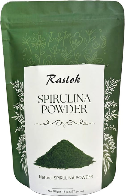 Pure Spirulina Powder | Immune Support and Antioxidants | No Filler & Non-GMO, Rich in Vegan Protein (8 Oz)